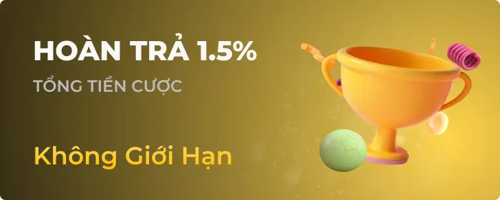 Hoàn trả ne88 bet 1.5% mỗi ngày